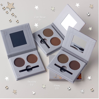 01 DARK BROWN | بودرة حواجب ثنائيه