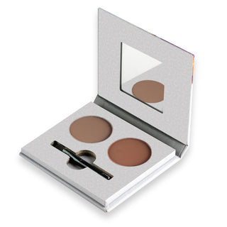01 DARK BROWN | بودرة حواجب ثنائيه