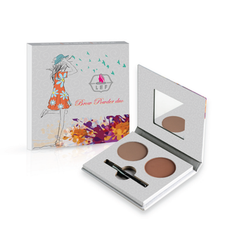 01 DARK BROWN | بودرة حواجب ثنائيه